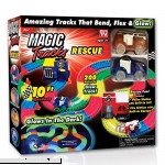 Ontel Magic Tracks Rescue with 2 Race Car & 10' of Flexible Bendable Glow in The Dark Racetrack As Seen on TV  B07641S434